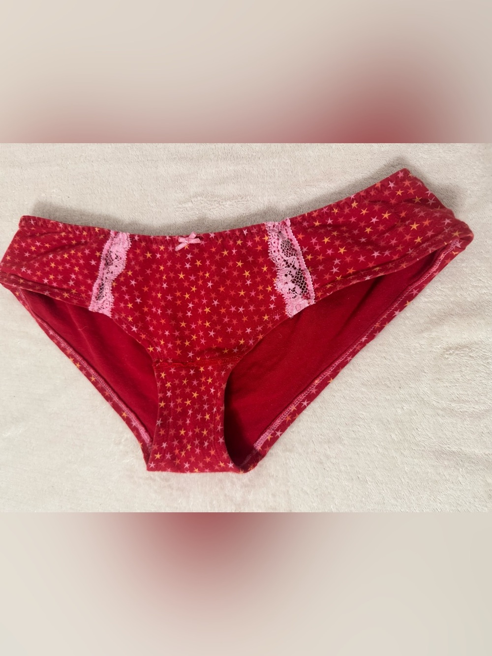 SUPER RARE OG LOVE PINK PANTIES SZ SMALL EED STARS NEW WITHOUT TAGS! MINT!